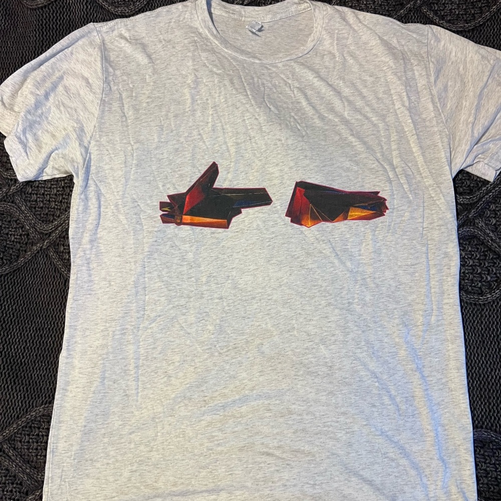RTJ Run The Jewels Next Level Apparel Light Gray Tee Size Large Never Worn